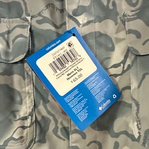 Columbia Blue and Gray Camouflage Shirt